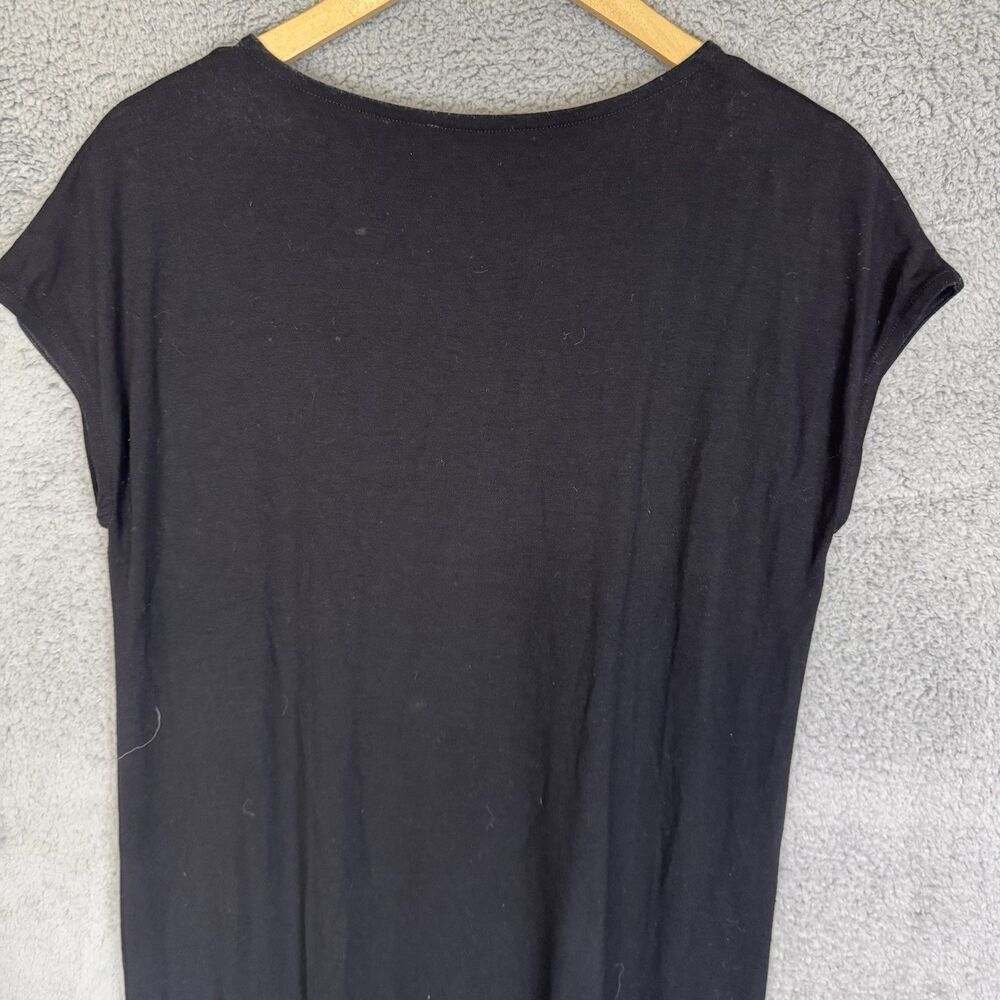 Eileen Fisher Dress Women’s S Black Maxi Woven Lagenlook Coastal - Picture 8 of 9